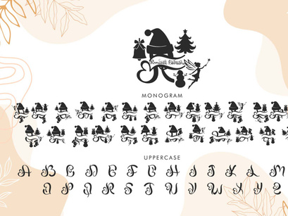 Romantic Christmas Monogram