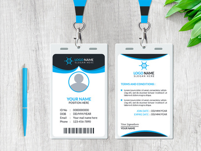 Creative ID Card Design Template