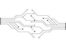 Circuit vector illustration design