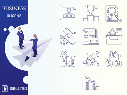 Business And Finance Icon Set