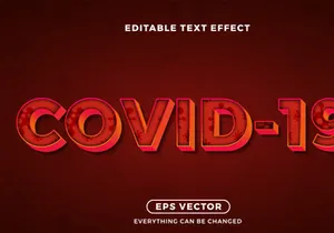 Bundle Corona editable font effect text vector