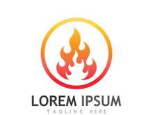 Fireball logo design with modern concept