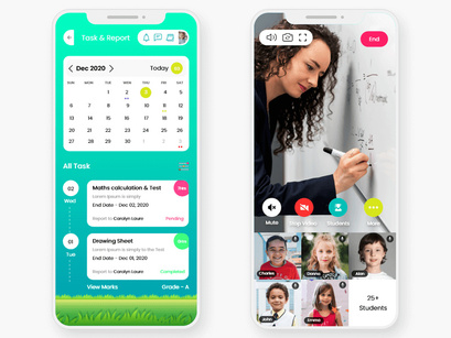 Online School Education Mobile App UI Kit