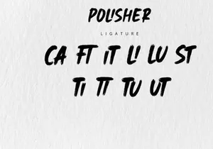 Polisher - Rough Brush Font