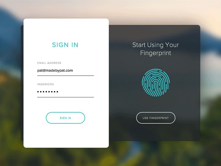 Fingerprint Sign In Sketch