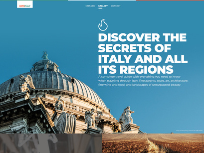 Go To Italy Webpage Template