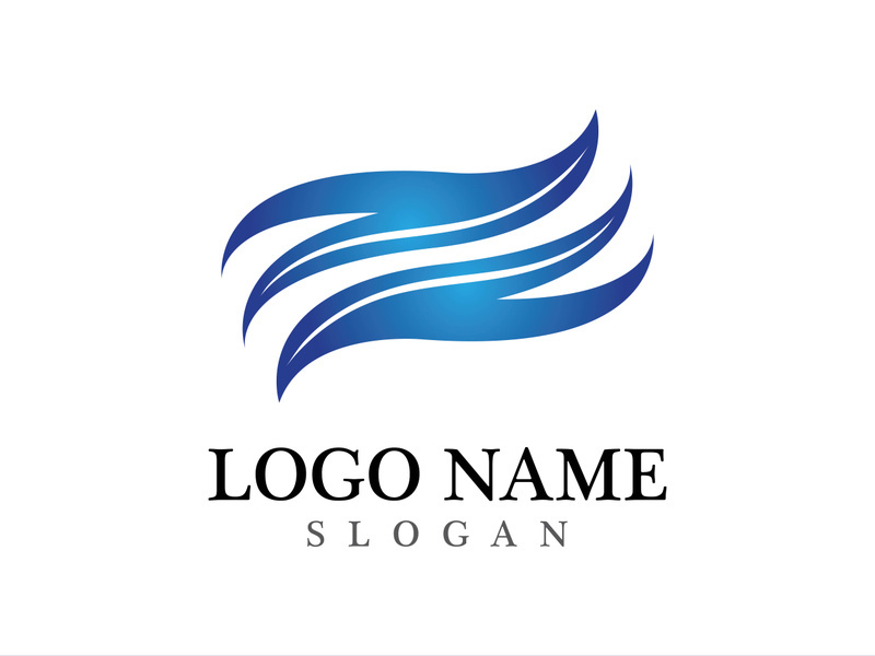 Wave beach vector illustration design logo