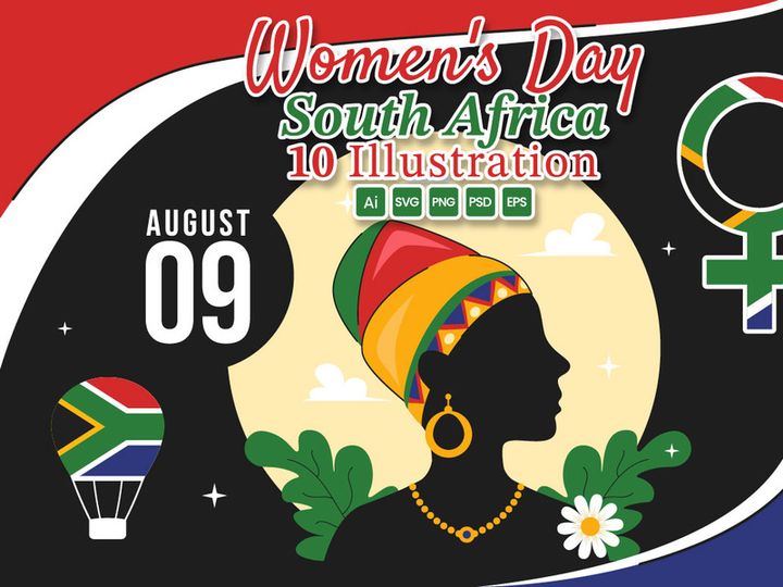 10 Women's Day in South Africa Illustration