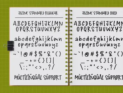 Jelink - Handwritten Marker Note Font