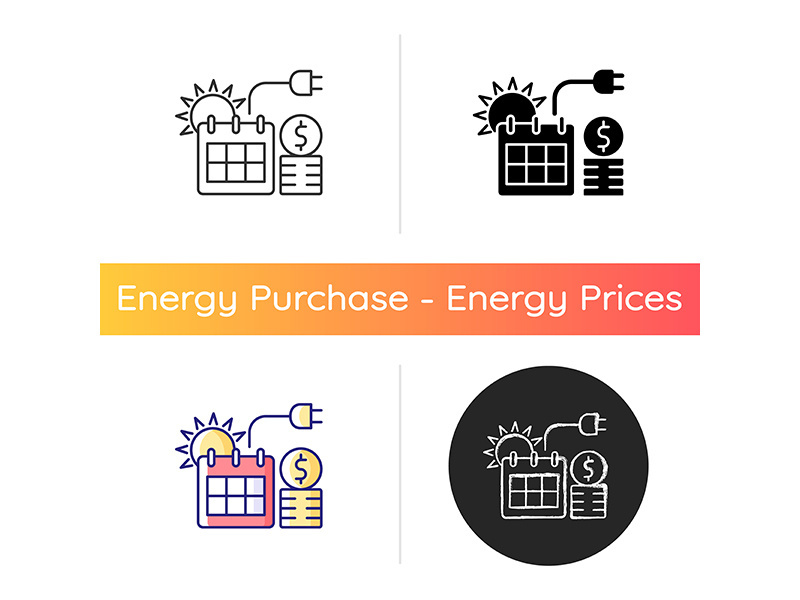 Energy pricing in summer icon