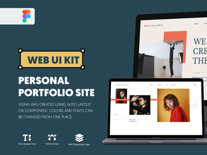 Web UI KIT | Personal Portfolio Site  |  Photo Portfolio Site