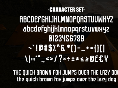 Vintage Camping - Condensed Vintage Font