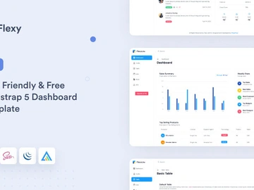 Flexy Free Bootstrap Admin Dashboard Template preview picture