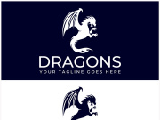 Dragon logo art illustration