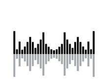 Equalizer Sound waves vector illustration design template