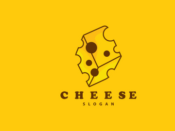 Cheese Logo, Cute Cheese Rustic Retro Vintage Vector Design preview picture
