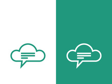 Speech bubble icon logo template vector illustration