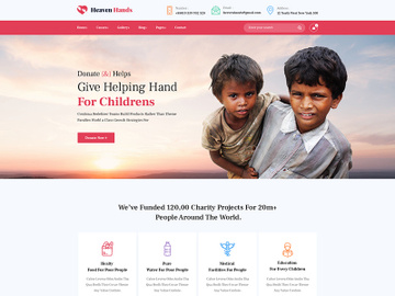 Charity & Fundraising PSD Template preview picture