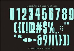 Condens - Condensed Sans Serif Font