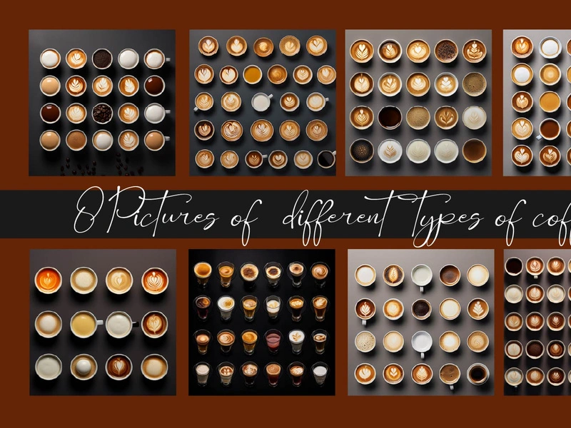 Assortment of coffee cups