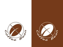 Coffee bean icon vector illustration template