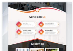 Professional Commercial Cleaning Service UI Kit