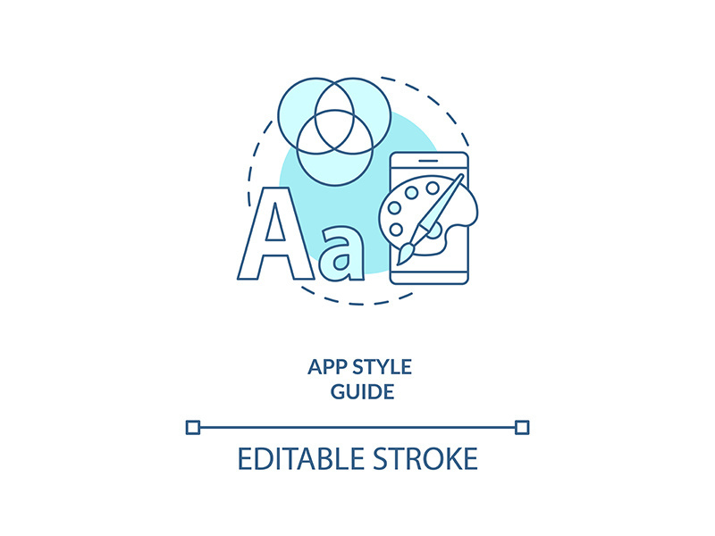 App style guide concept icon