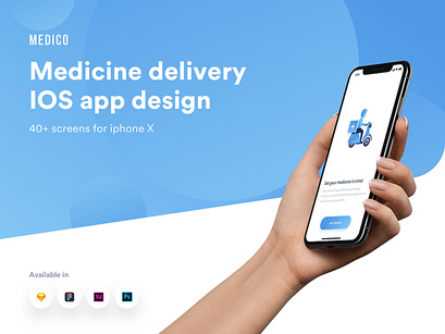 Medico medicine delivery IOS app ui kit