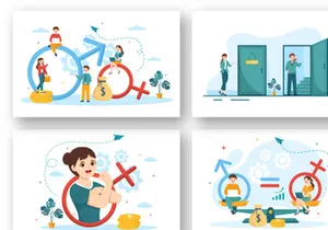 12 Sexism Men and Women Illustration