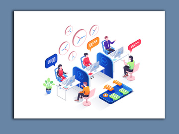Isometric 24 customer service preview picture