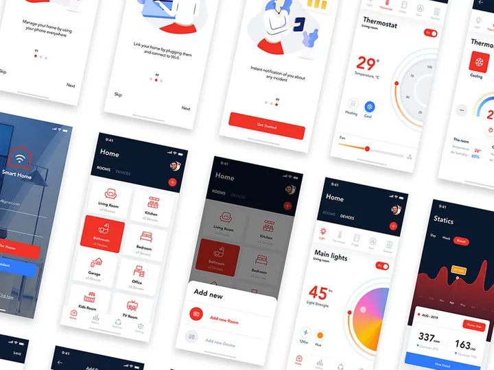 Smart Home UI Kit for ADOBE XD