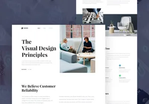 Visual Design Consultancy Landing page