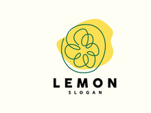 Lemon Logo, Luxurious Elegant Minimalist Design