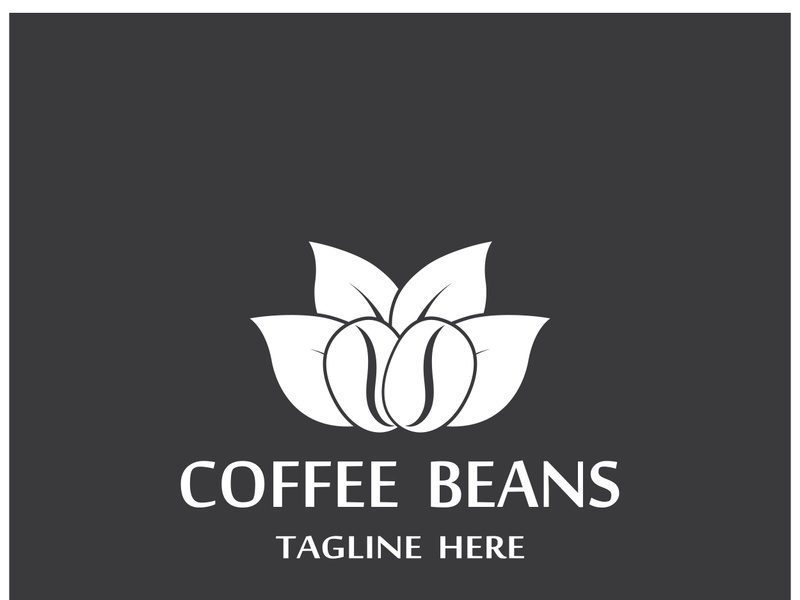 Premium coffee bean logo design.