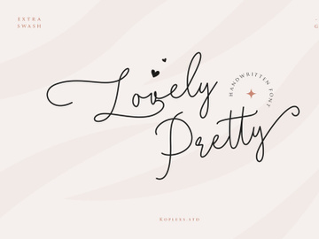 Lovely Pretty - Modern Handwritten Font preview picture