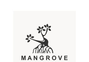 Mangrove tree logo nature design Abstract Minimalist Sign Symbol Environment template