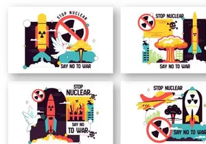 10 Stop Nuclear Illustration
