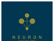 Neuron logo or nerve cell logo design,molecule logo illustration template icon with vector concept