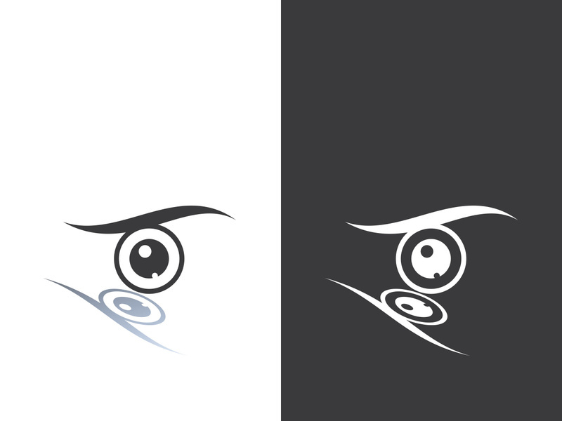 Eye logo icon design template illustration