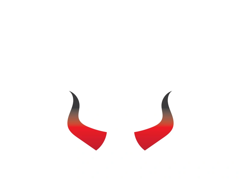 Devil horn Vector icon design illustration Template