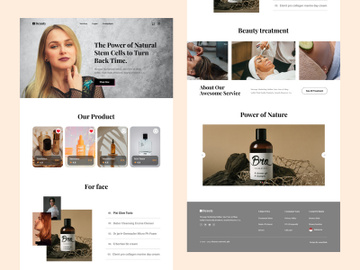 Beauty landing page preview picture