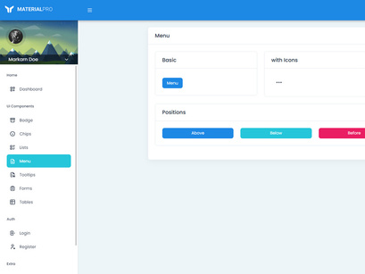 MaterialPro Free Angular Admin Dashboard Template