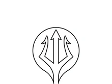 Trident Logo Template vector icon illustration design