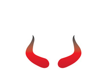 Devil horn Vector icon design illustration Template