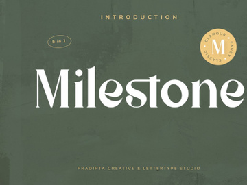 Milestone Modern Classic Font preview picture