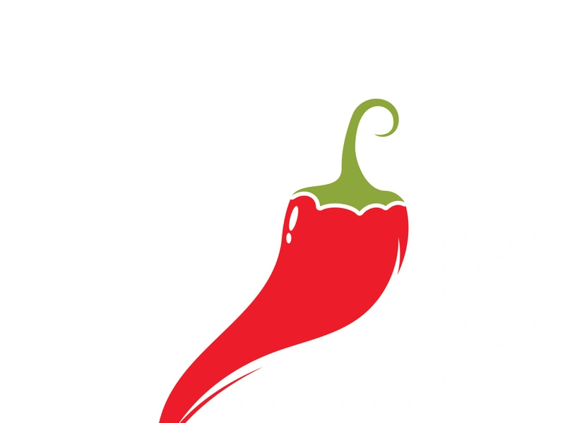 Red hot natural chili icon vector illustration