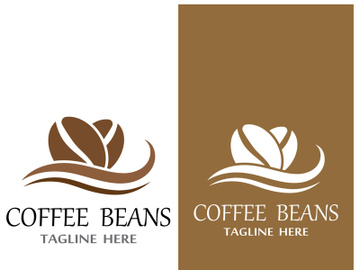 Coffee bean logo for cafe, business, label. preview picture