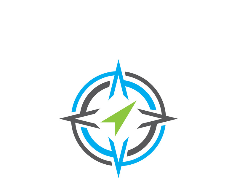Compass logo template vector icon illustration design