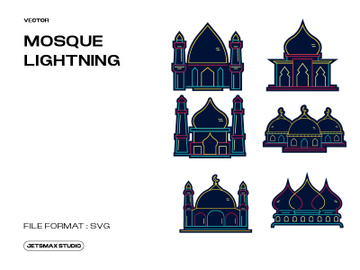 Neon Mosque Illustration preview picture