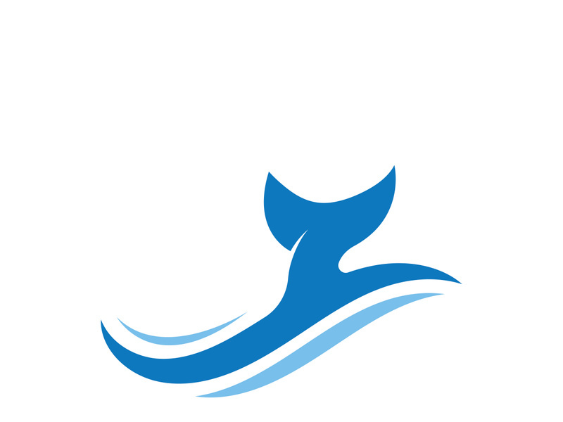 Ocean water wave wave logo design.